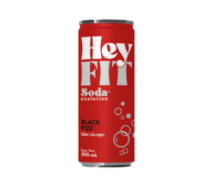 Bebida Hey Fit Black Fizz 355 ml