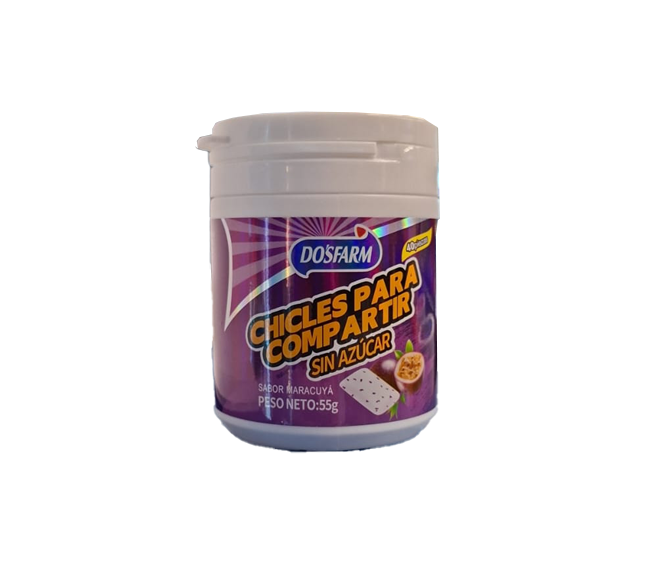 Chicle s/azucar maracuya dosfarm